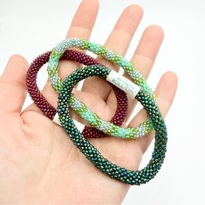 Aid The Original Roll-On Bracelets Three Sets Bundle Handmade in Nepal